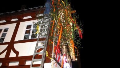 Maibaumstellen, Maibaum stellen, Mainacht, Freinacht