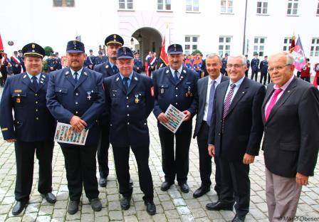 Ehrungen bei der Feuerwehr Günzburg am 14.09.2014.