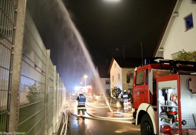 Vöhringen, Brand Vöhringen, Feuerwehr Vöhringen, Großbrand Wieland Vöhringen, Bsaktuell, Nachrichten