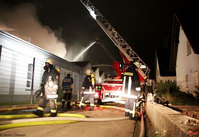 Vöhringen, Brand Vöhringen, Feuerwehr Vöhringen, Großbrand Wieland Vöhringen, Bsaktuell, Nachrichten