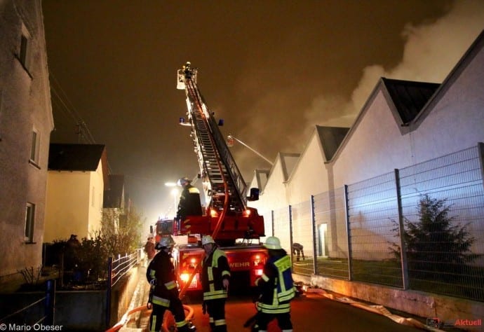 Vöhringen, Brand Vöhringen, Feuerwehr Vöhringen, Großbrand Wieland Vöhringen, Bsaktuell, Nachrichten
