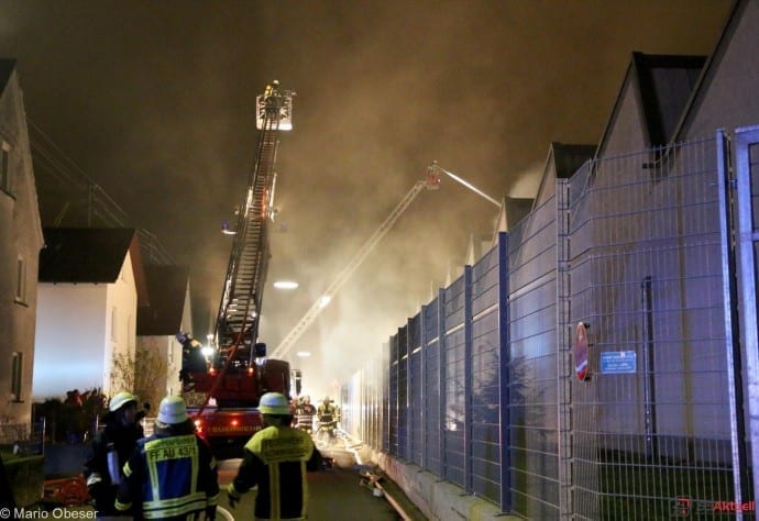 Vöhringen, Brand Vöhringen, Feuerwehr Vöhringen, Großbrand Wieland Vöhringen, Bsaktuell, Nachrichten