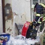 Dachstuhl eines ehemaligen Bauernhauses bei Brand zerstört