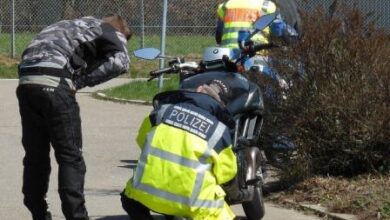 Motorradkontrollen durchgeführt