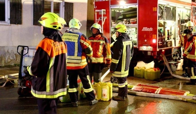 Brand Burtenbach landwirtschaftliches Anwesen