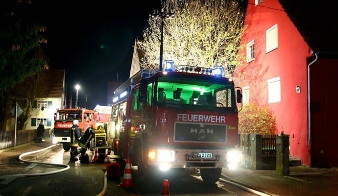 Brand Burtenbach landwirtschaftliches Anwesen