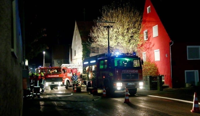 Brand Burtenbach landwirtschaftliches Anwesen