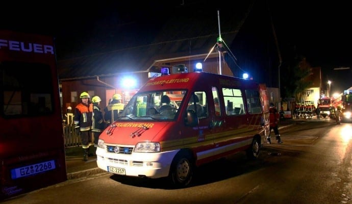 Brand Burtenbach landwirtschaftliches Anwesen