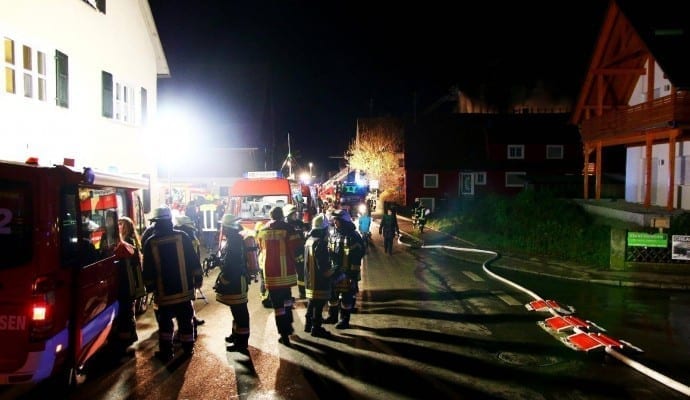 Brand Burtenbach landwirtschaftliches Anwesen