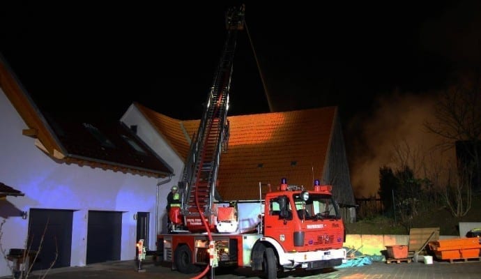 Brand Burtenbach landwirtschaftliches Anwesen