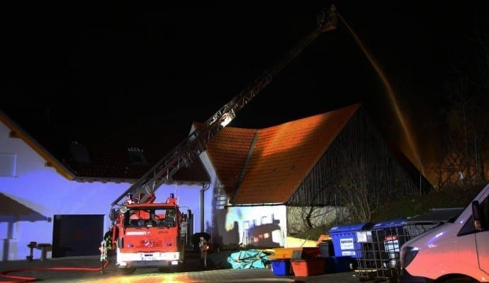 Brand Burtenbach landwirtschaftliches Anwesen