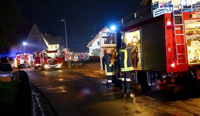 Brand Burtenbach landwirtschaftliches Anwesen