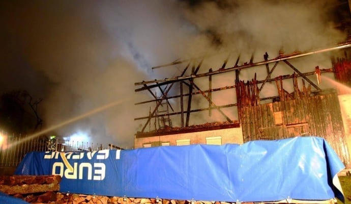 Brand Burtenbach landwirtschaftliches Anwesen