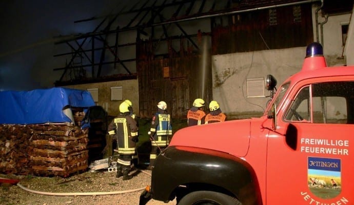 Brand Burtenbach landwirtschaftliches Anwesen