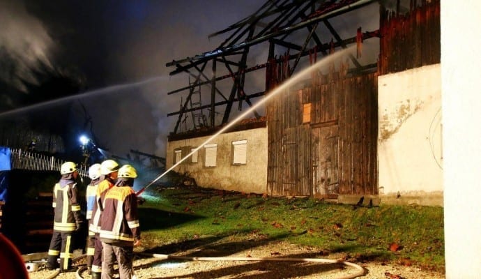 Brand Burtenbach landwirtschaftliches Anwesen