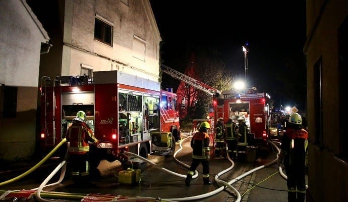 Brand Burtenbach landwirtschaftliches Anwesen