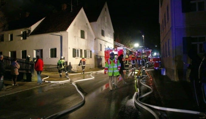 Brand Burtenbach landwirtschaftliches Anwesen