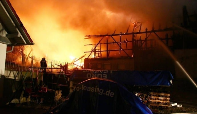 Brand Burtenbach landwirtschaftliches Anwesen