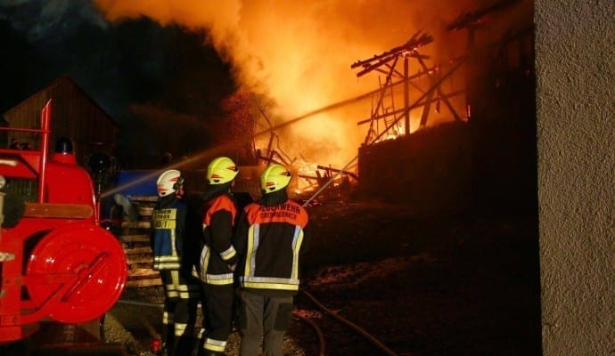 Brand Burtenbach landwirtschaftliches Anwesen