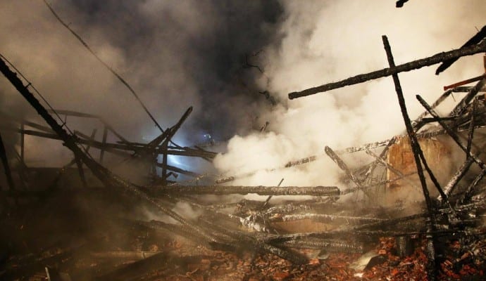 Brand Burtenbach landwirtschaftliches Anwesen