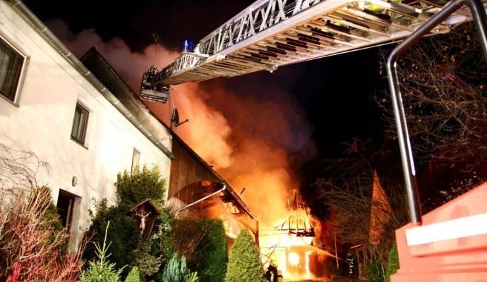 Brand Burtenbach landwirtschaftliches Anwesen