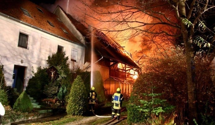 Brand Burtenbach landwirtschaftliches Anwesen