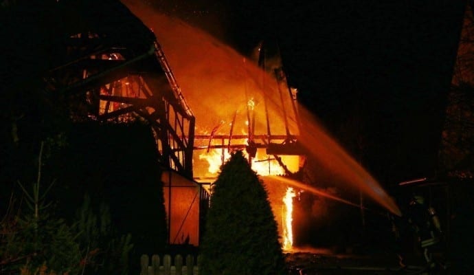 Brand Burtenbach landwirtschaftliches Anwesen