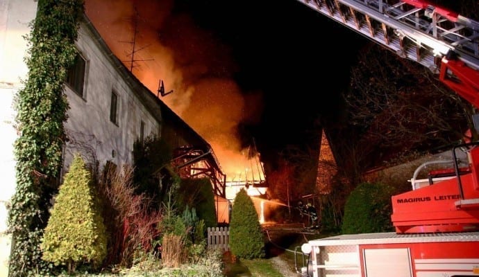 Brand Burtenbach landwirtschaftliches Anwesen