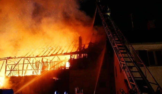 Brand Burtenbach landwirtschaftliches Anwesen