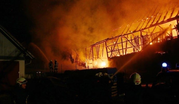 Brand Burtenbach landwirtschaftliches Anwesen