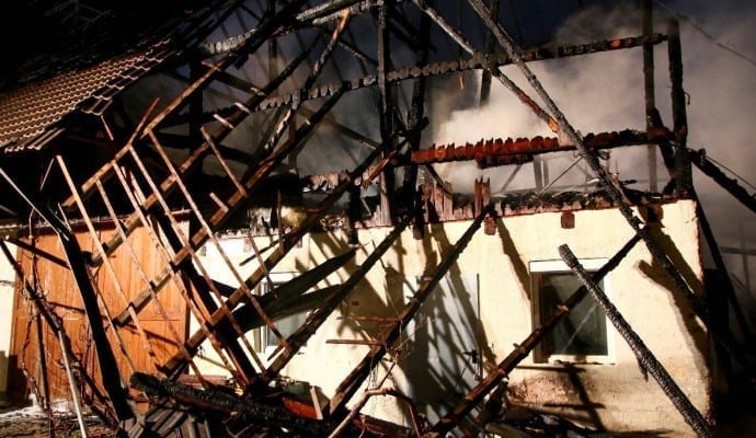 Brand Burtenbach landwirtschaftliches Anwesen
