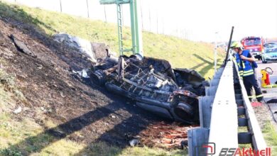 ToedlicherVerkehrsunfallaufderAutobahnbeiLeipheim.