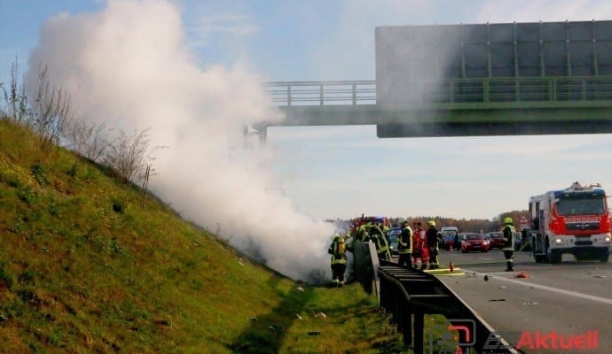 ToedlicherVerkehrsunfallaufderAutobahnbeiLeipheim.