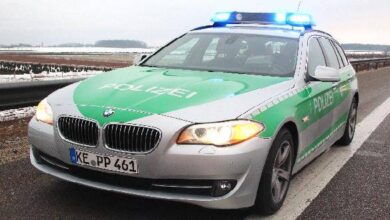 Polizeiauto mit Blaulicht