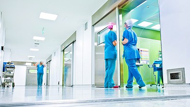 Krankenhaus im Flur Alltag
