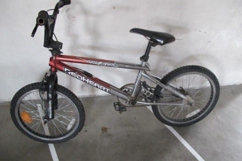 BMX Rad silber
