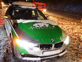 Winter Verkehrsunfall
