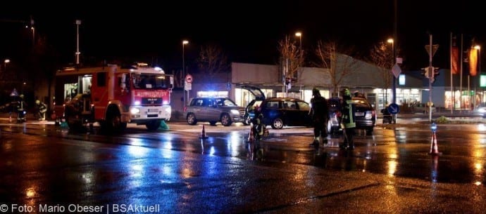 Verkehrsunfall Günzburg auf Kreuzung Ulmer Straße / Reindlstraße