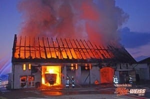 Brand Uttenhofen Stallgebäude