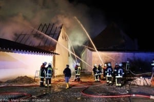Brand Uttenhofen Stallgebäude