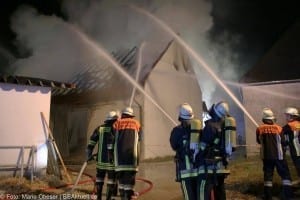 Brand Uttenhofen Stallgebäude