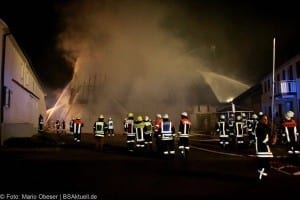 Brand Uttenhofen Stallgebäude