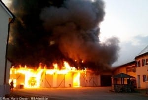 Brand Uttenhofen Stallgebäude