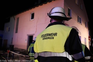 Küchenbrand Mehrfamilienhaus Bellenberg 1 Feuerwehr Vöhringen