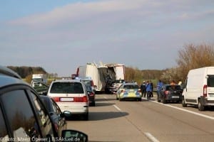 Verkehrsunfall A7 Herbrechtingen Verletzte