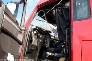 Verkehrsunfall A7 Herbrechtingen zwichen den Anhängern Führerhaus Unfallverursacher