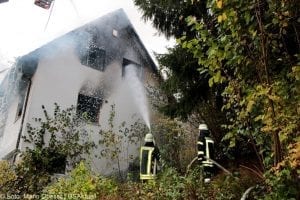 Brand Wohnhaus in Gloettweng Giebel