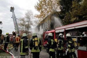 Brand Wohnhaus in Gloettweng Feuerwehr