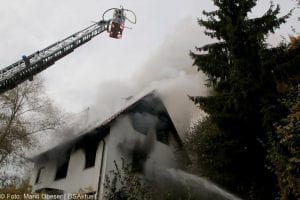 Brand Wohnhaus Gloettweng Kreis Guenzburg
