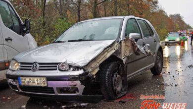 Verkehrsunfall B300 bei Krumbach